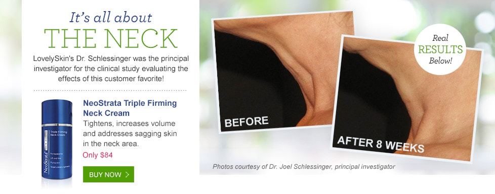 Neostrata Skin Active Triple Firming Neck Cream creates real results.